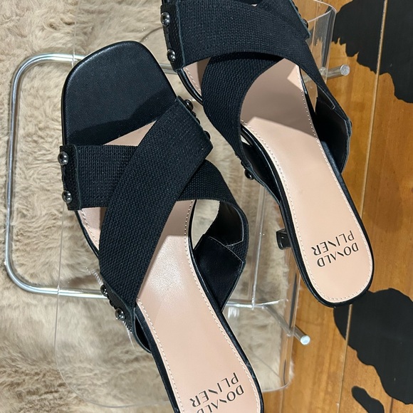 Donald J. Pliner Black Heeled Sandals